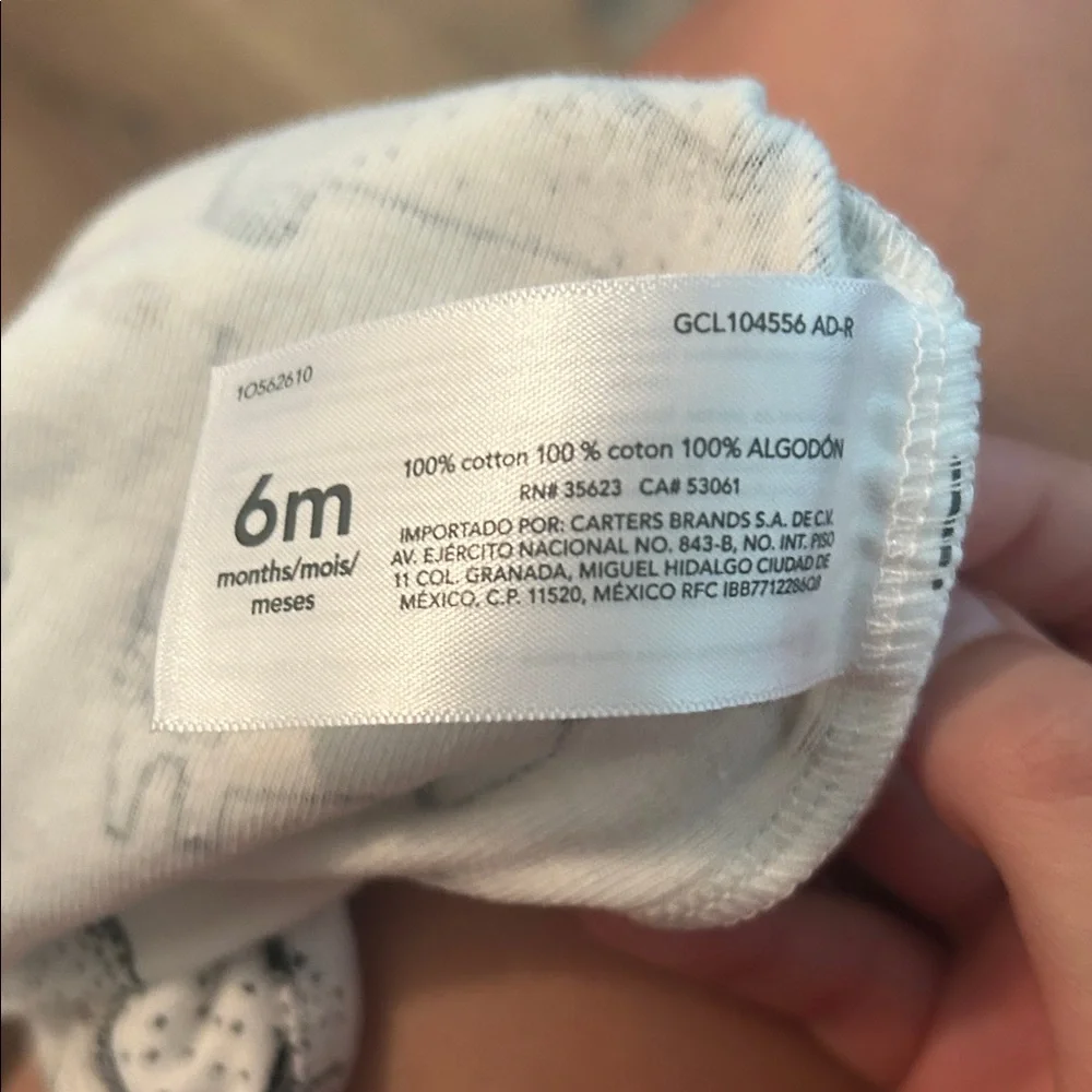 Carter's Cream Bodysuit with Animal Design